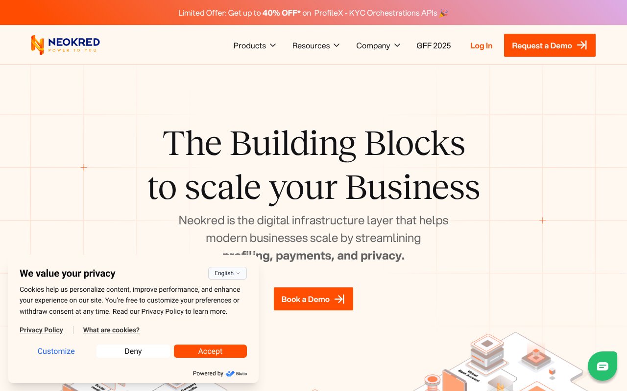 Screenshot of neokred.tech