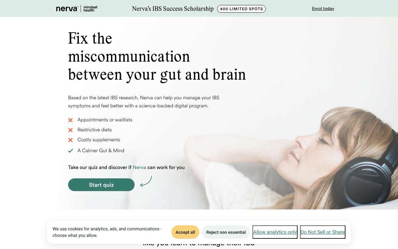 Screenshot of nervaibs.com