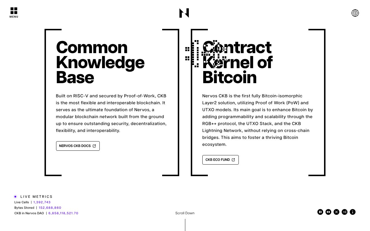 Screenshot of nervos.org