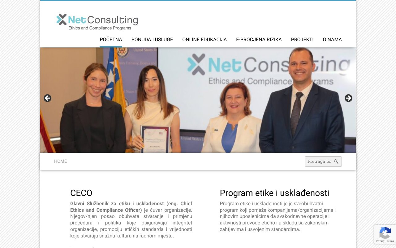 Screenshot of netconsulting.ba