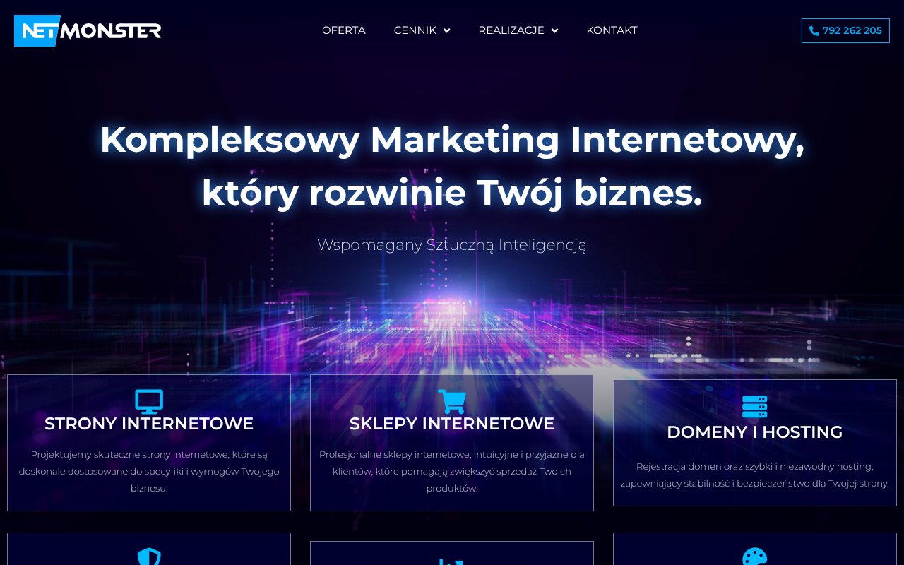 Screenshot of netmonster.pl