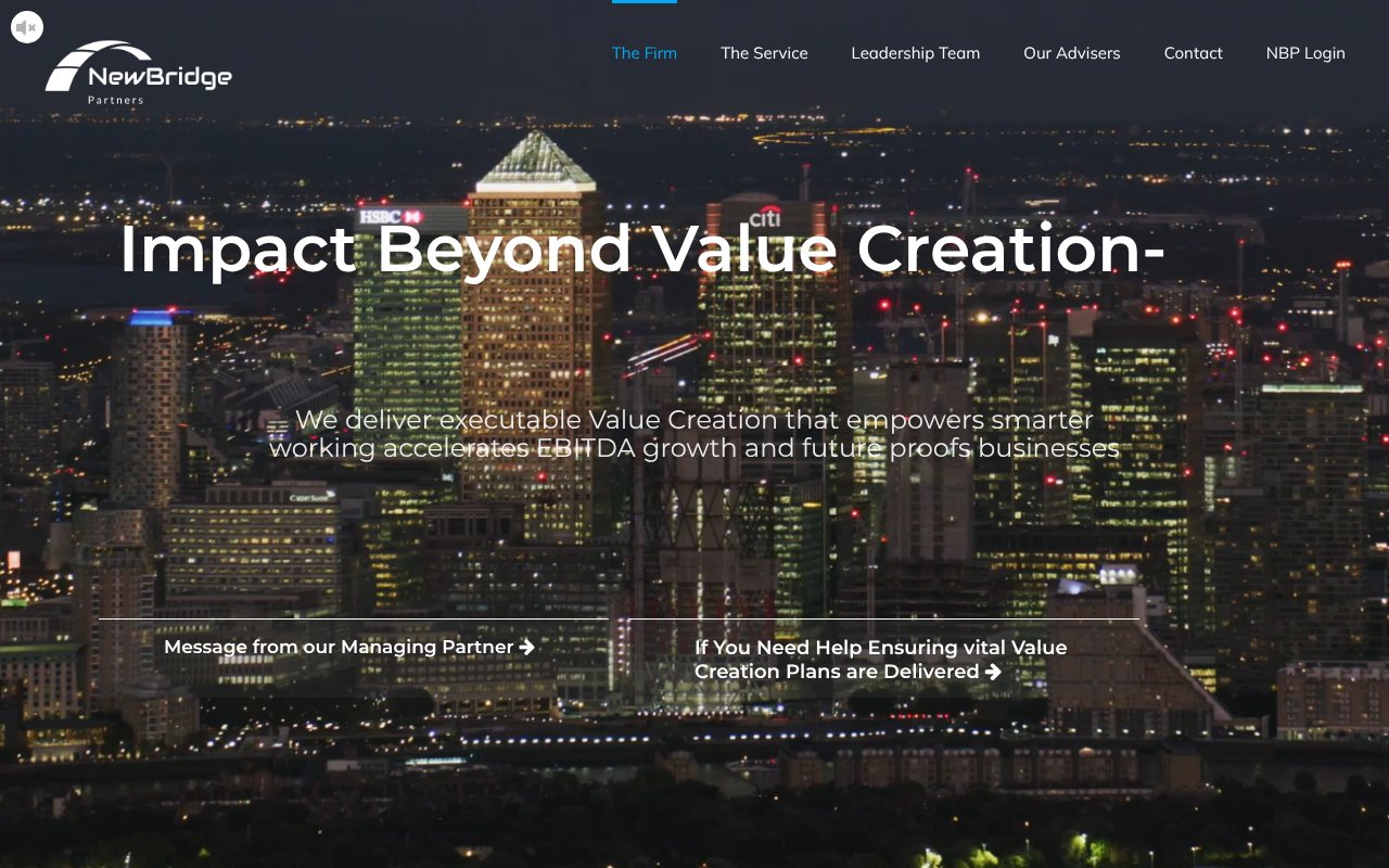 Screenshot of newbridgepartners.lu