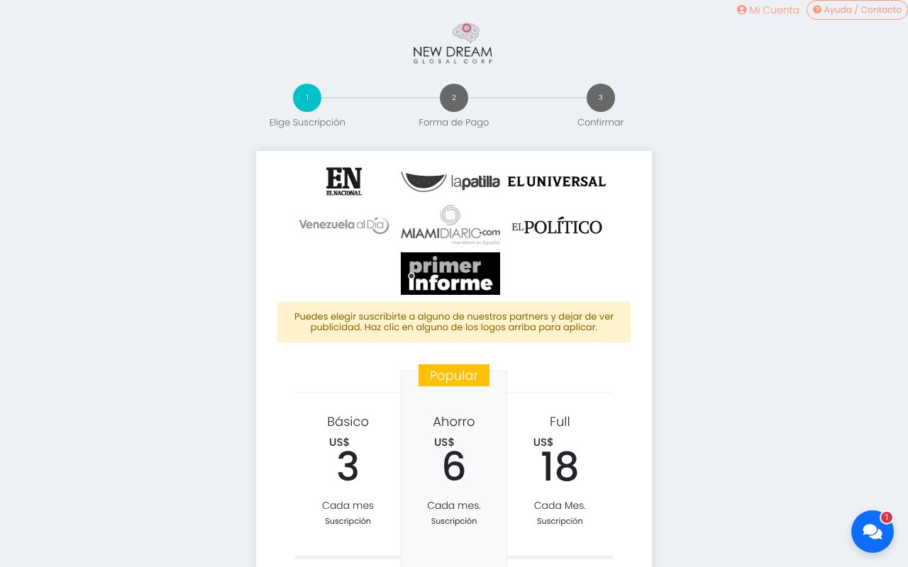 Screenshot of newdreamglobal.com