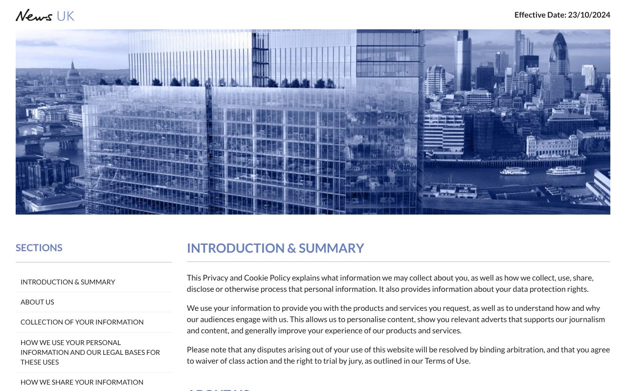 Screenshot of newsprivacy.co.uk