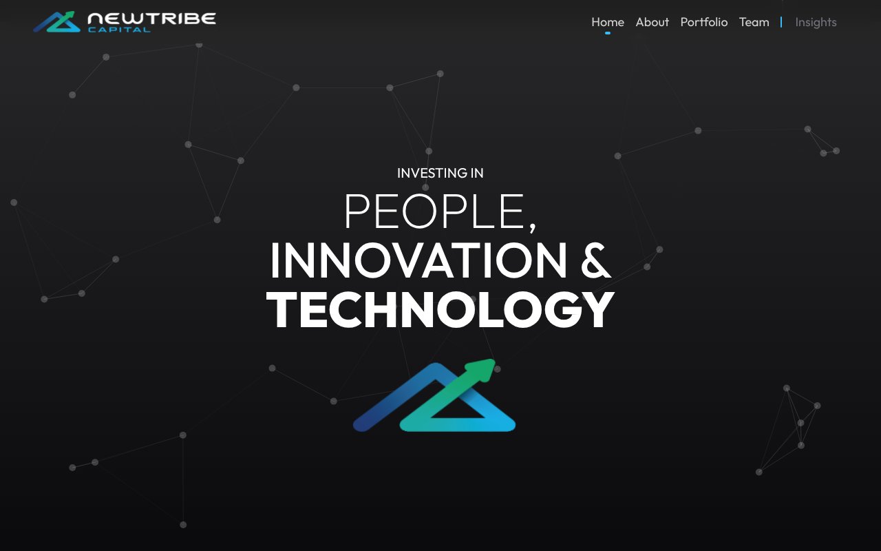 Screenshot of newtribe.capital