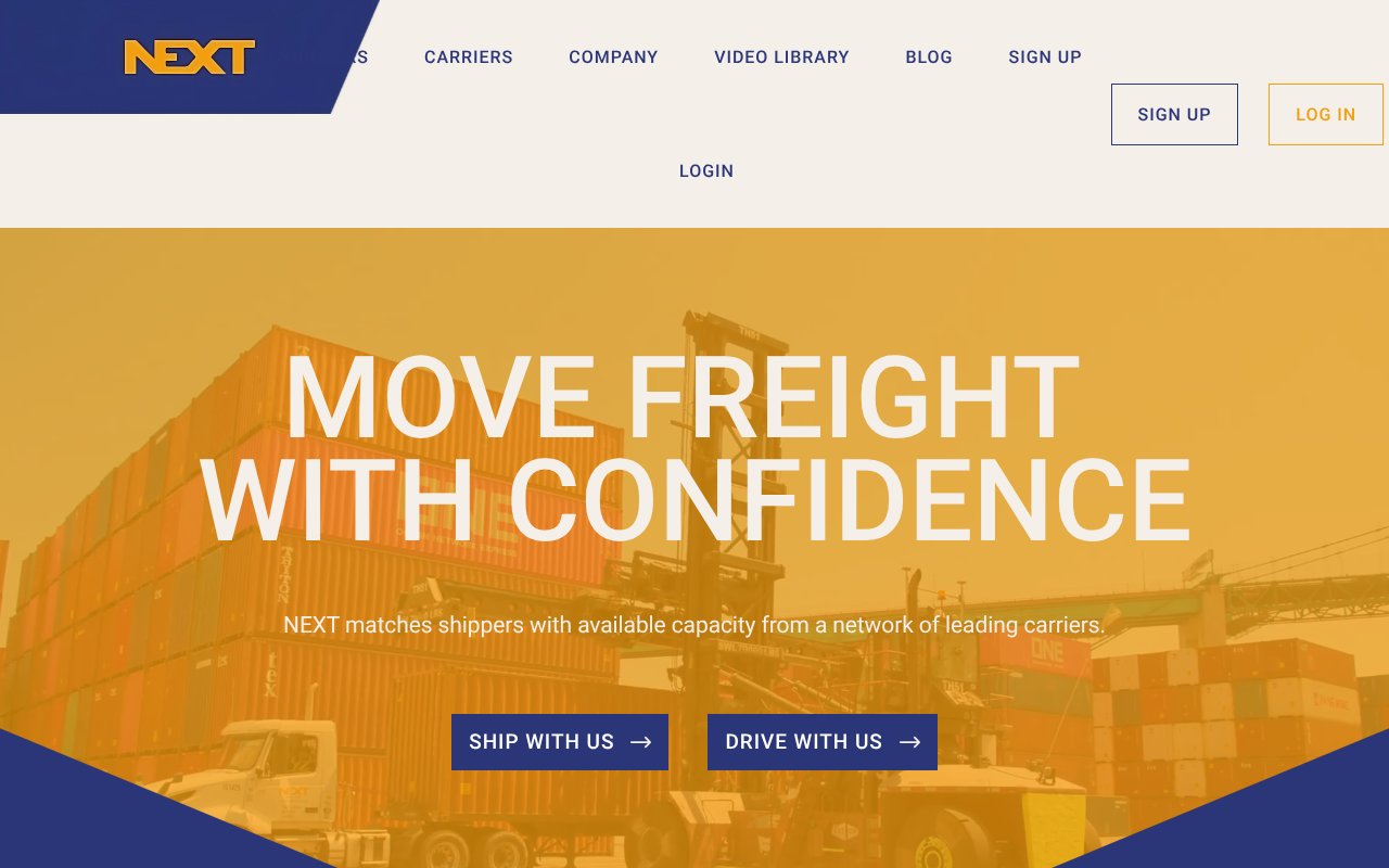 Screenshot of nexttrucking.com