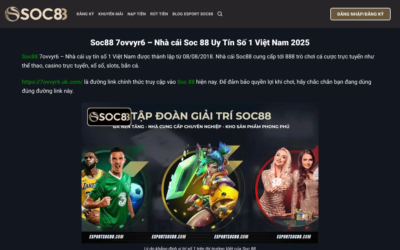 Screenshot of nhacaisoc88.com