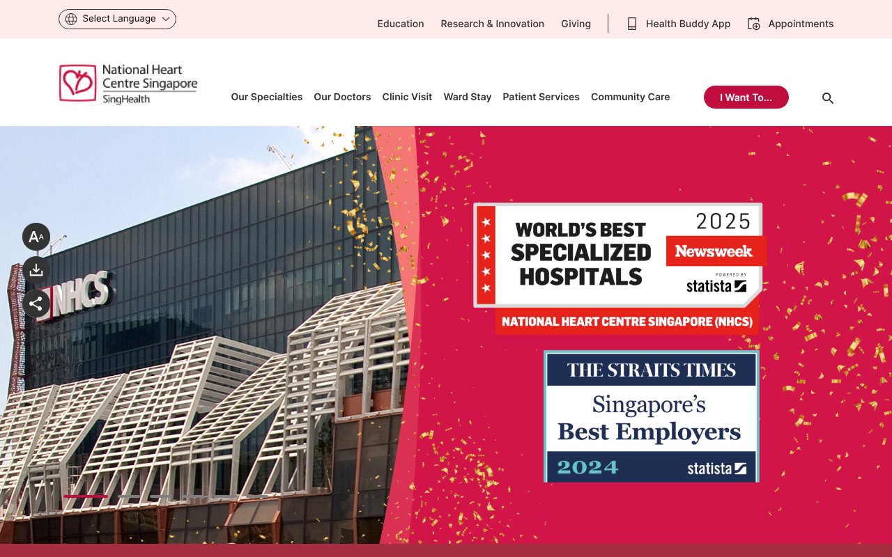 Screenshot of nhcs.com.sg