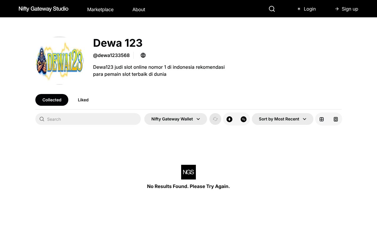 Screenshot of niftygateway.com