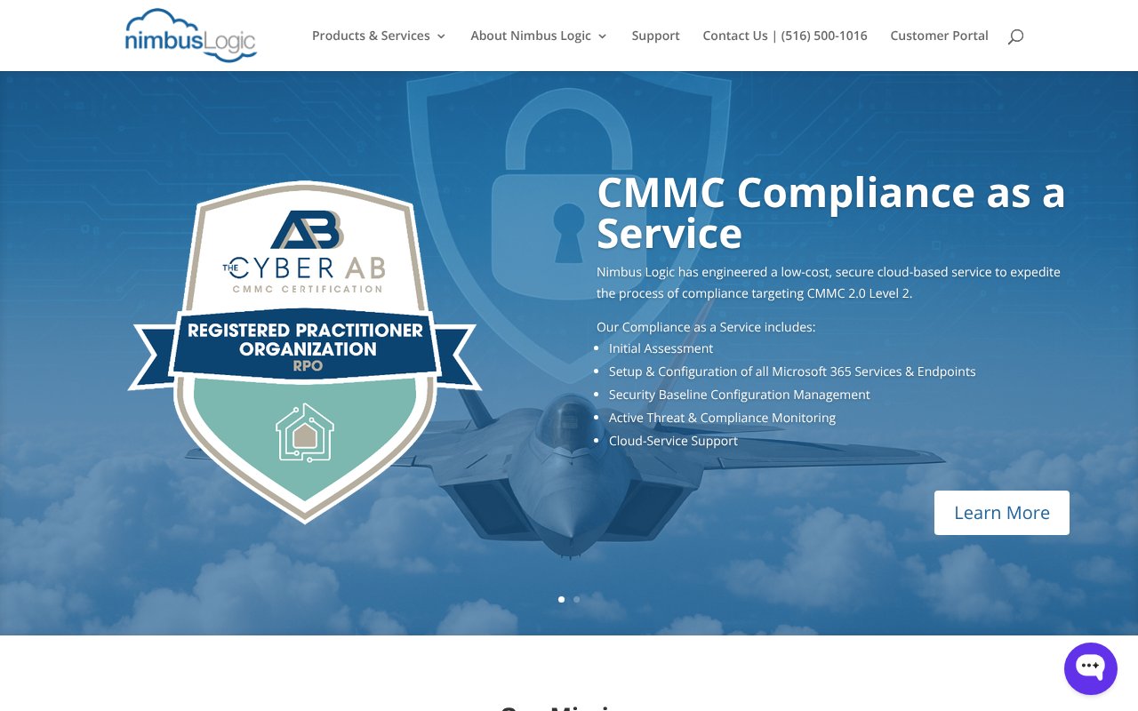 Screenshot of nimbus-logic.com