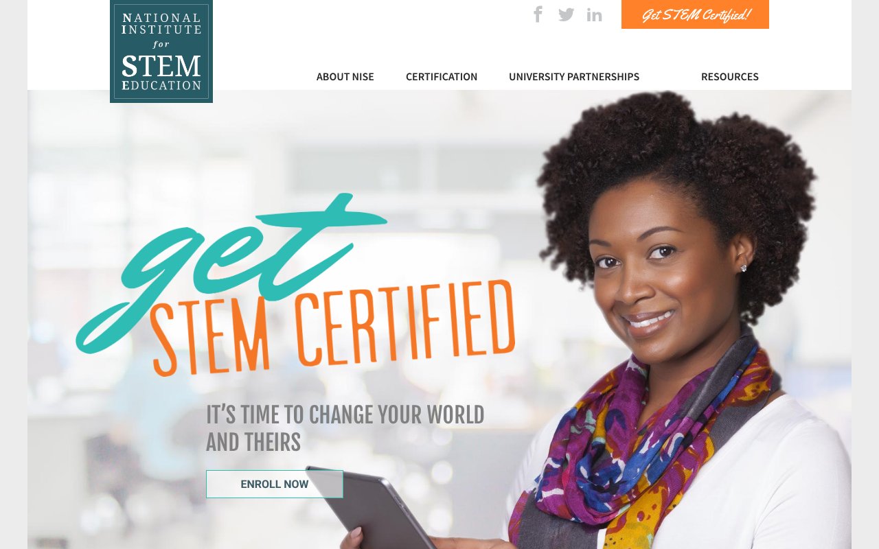 Screenshot of nise.institute