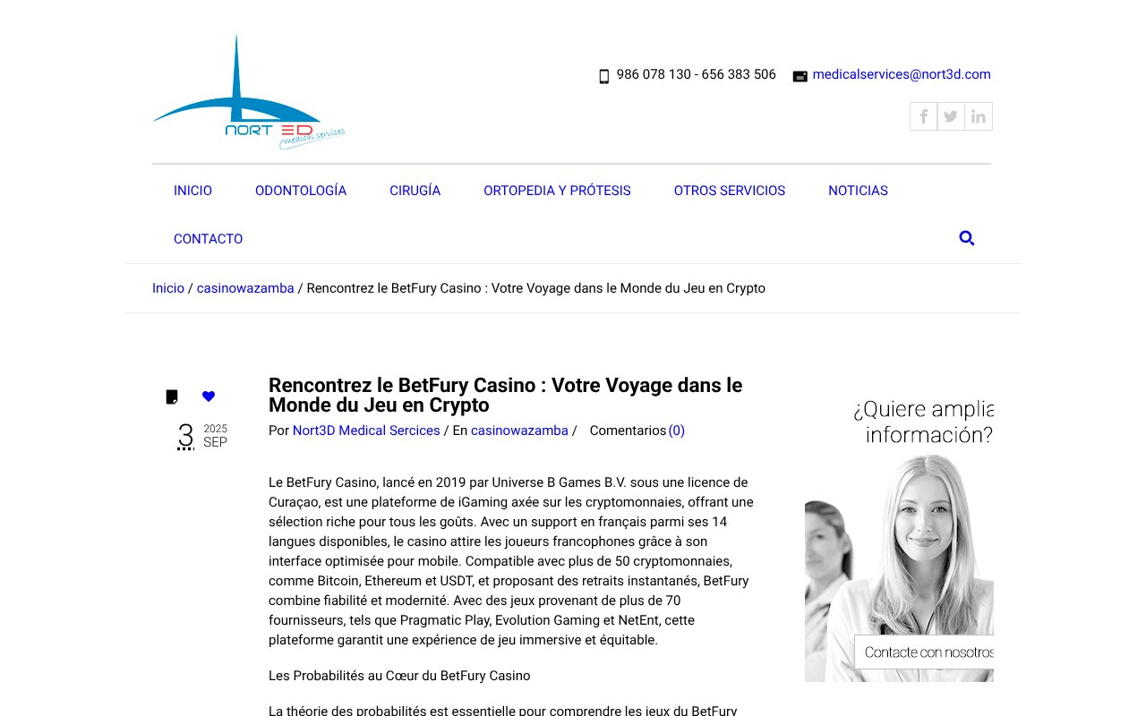 Screenshot of nort3d.com