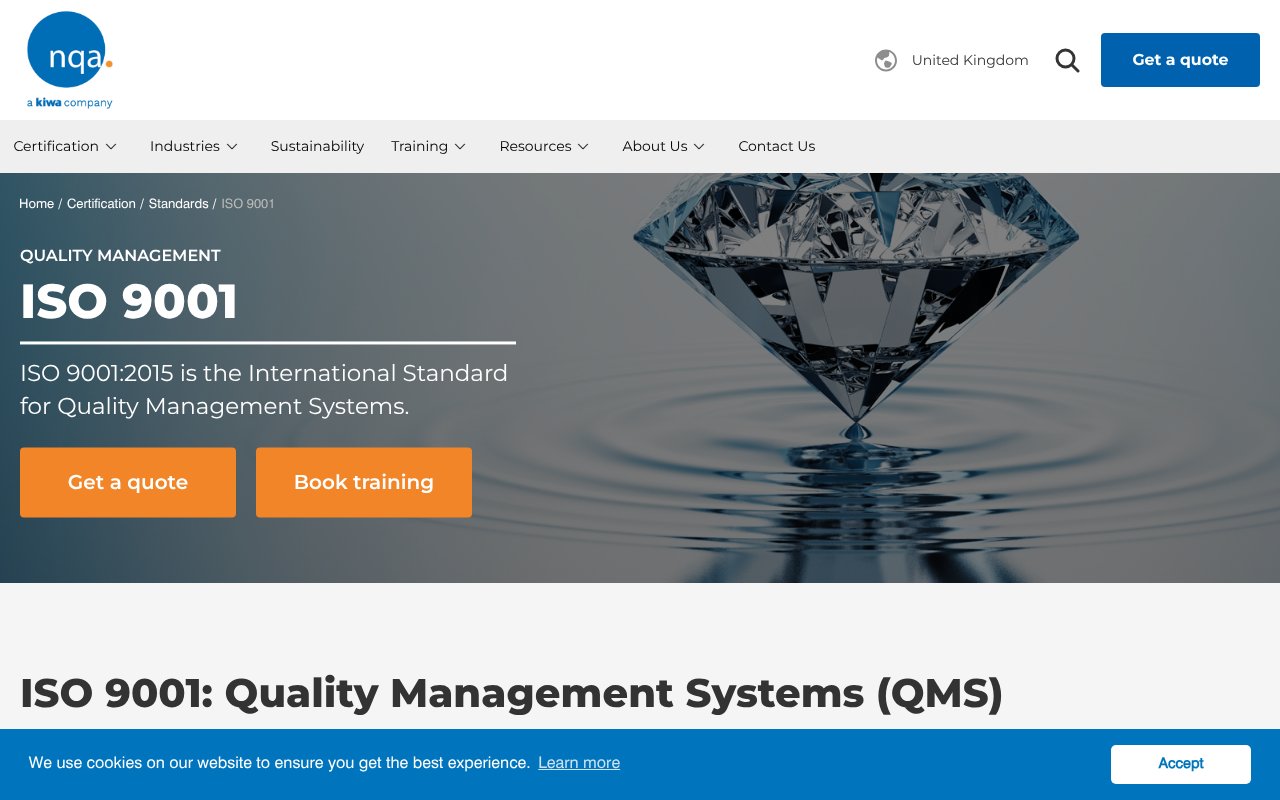 Screenshot of nqa.com