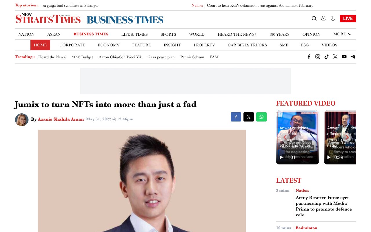 Screenshot of nst.com.my