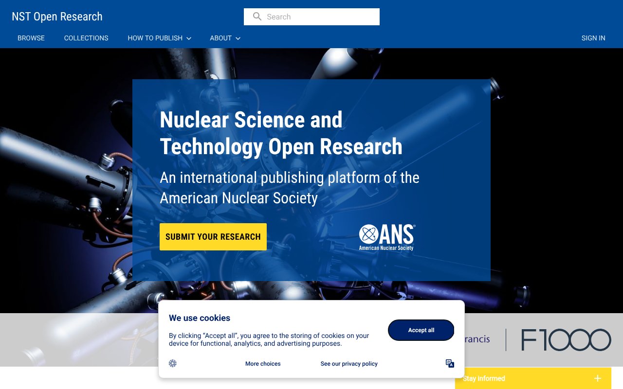 Screenshot of nstopenresearch.org