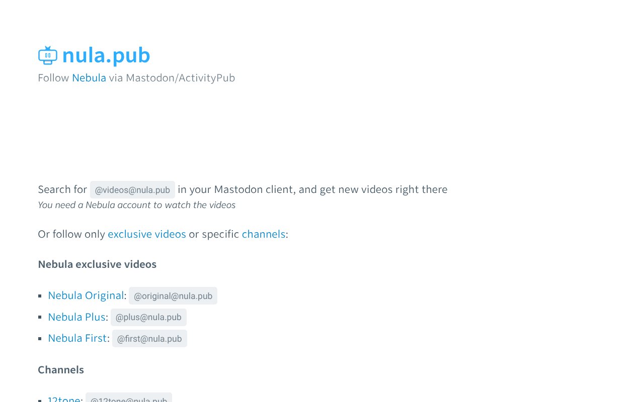 Screenshot of nula.pub