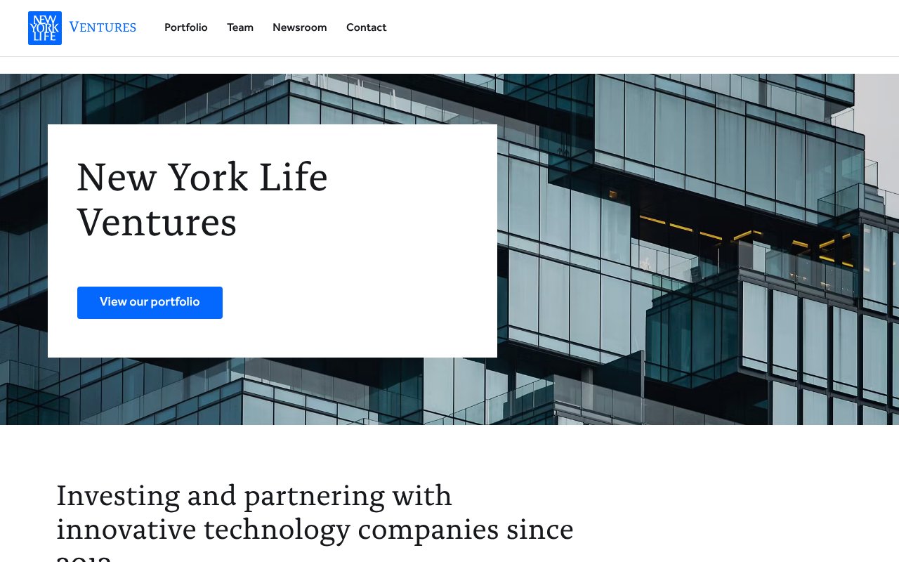 Screenshot of nylventures.com