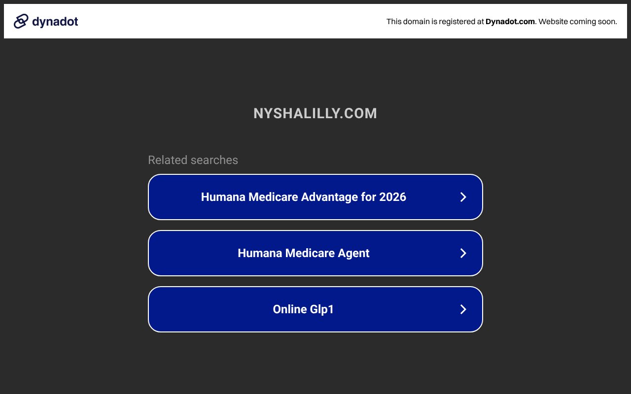 Screenshot of nyshalilly.com