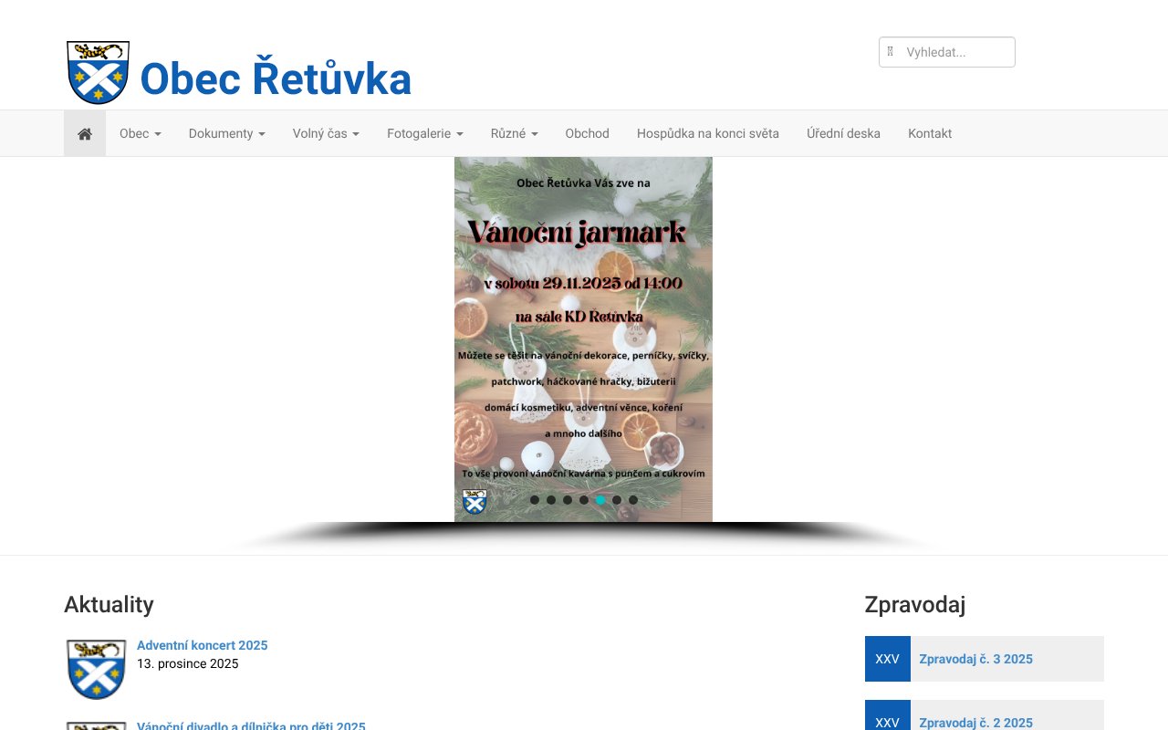 Screenshot of obecretuvka.cz