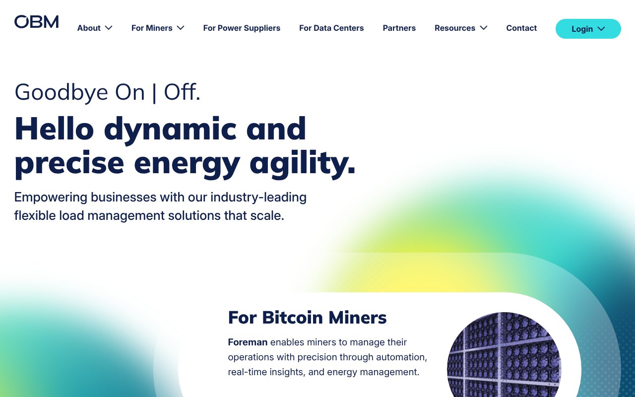 Screenshot of obm.io