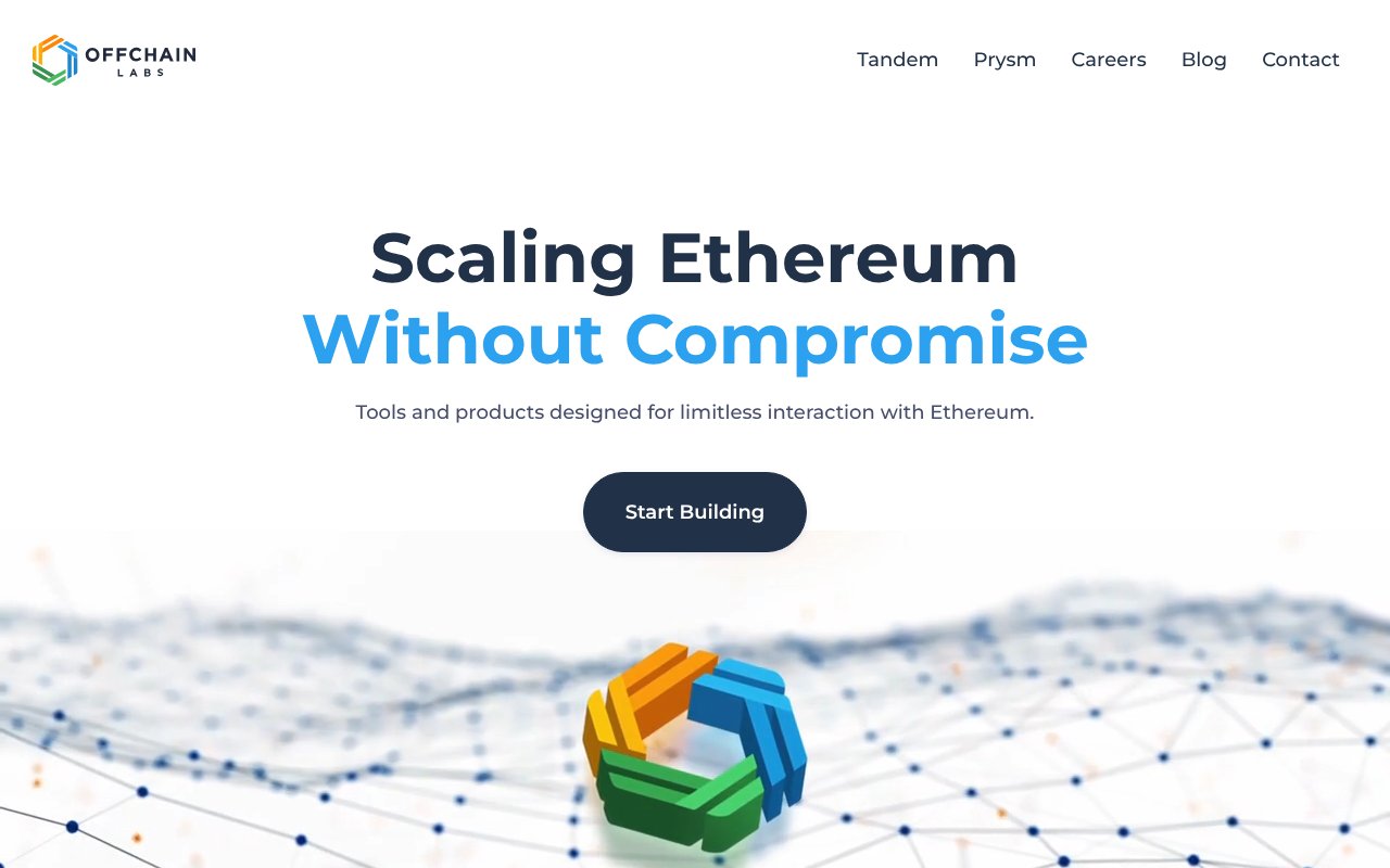 Screenshot of offchainlabs.com