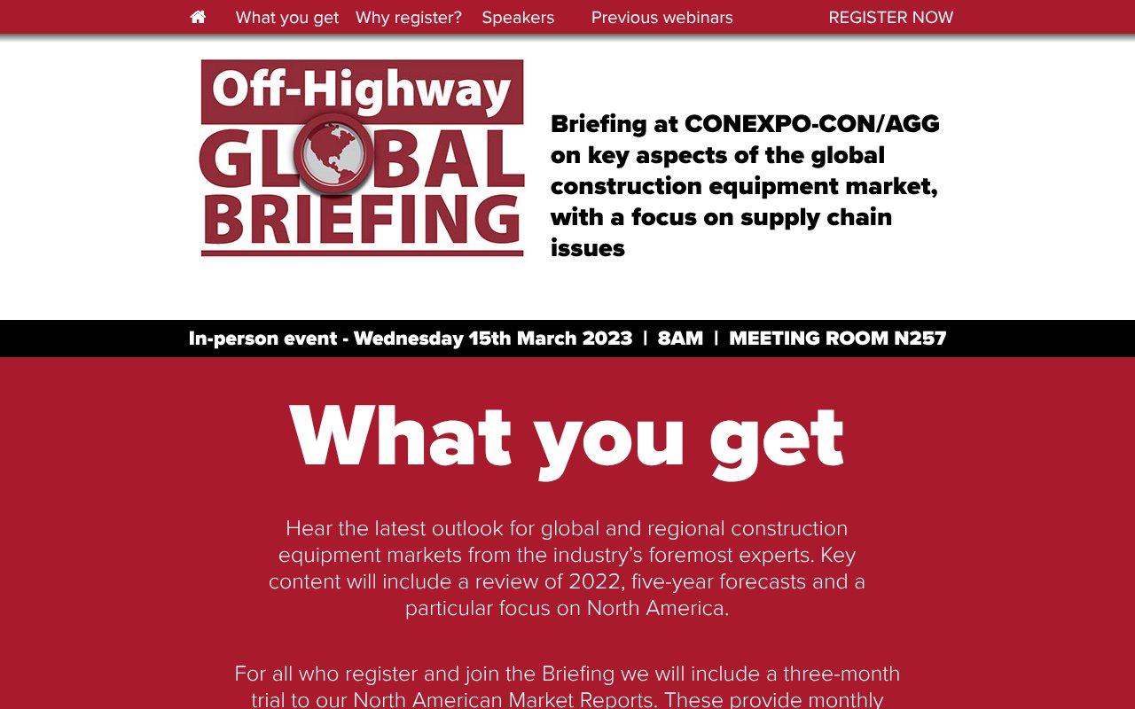 Screenshot of offhighwaybriefing.com