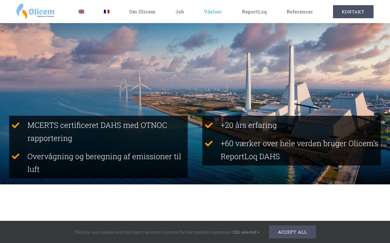 Screenshot of olicem.com