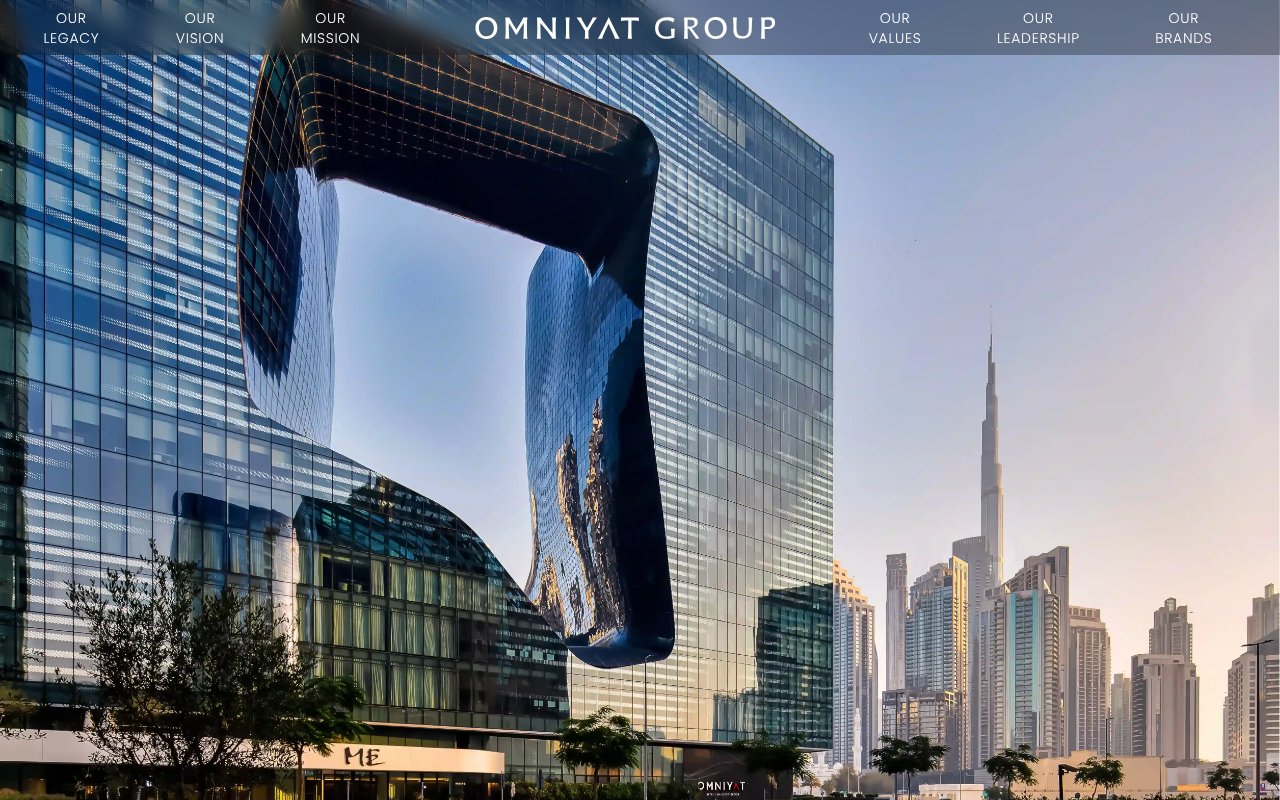 Screenshot of omniyatgroup.com