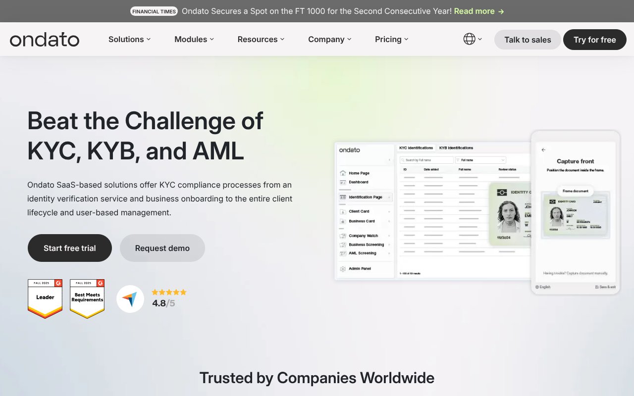 Screenshot of ondato.com