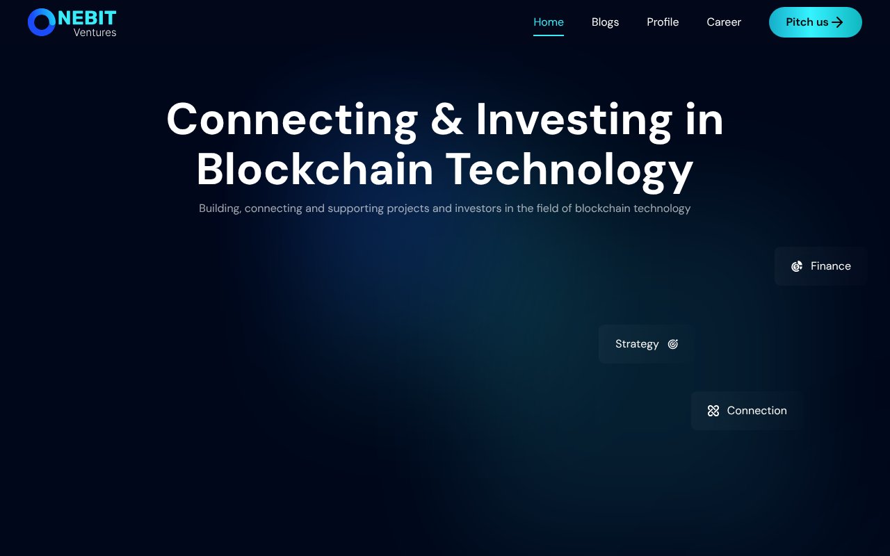 Screenshot of onebit.ventures