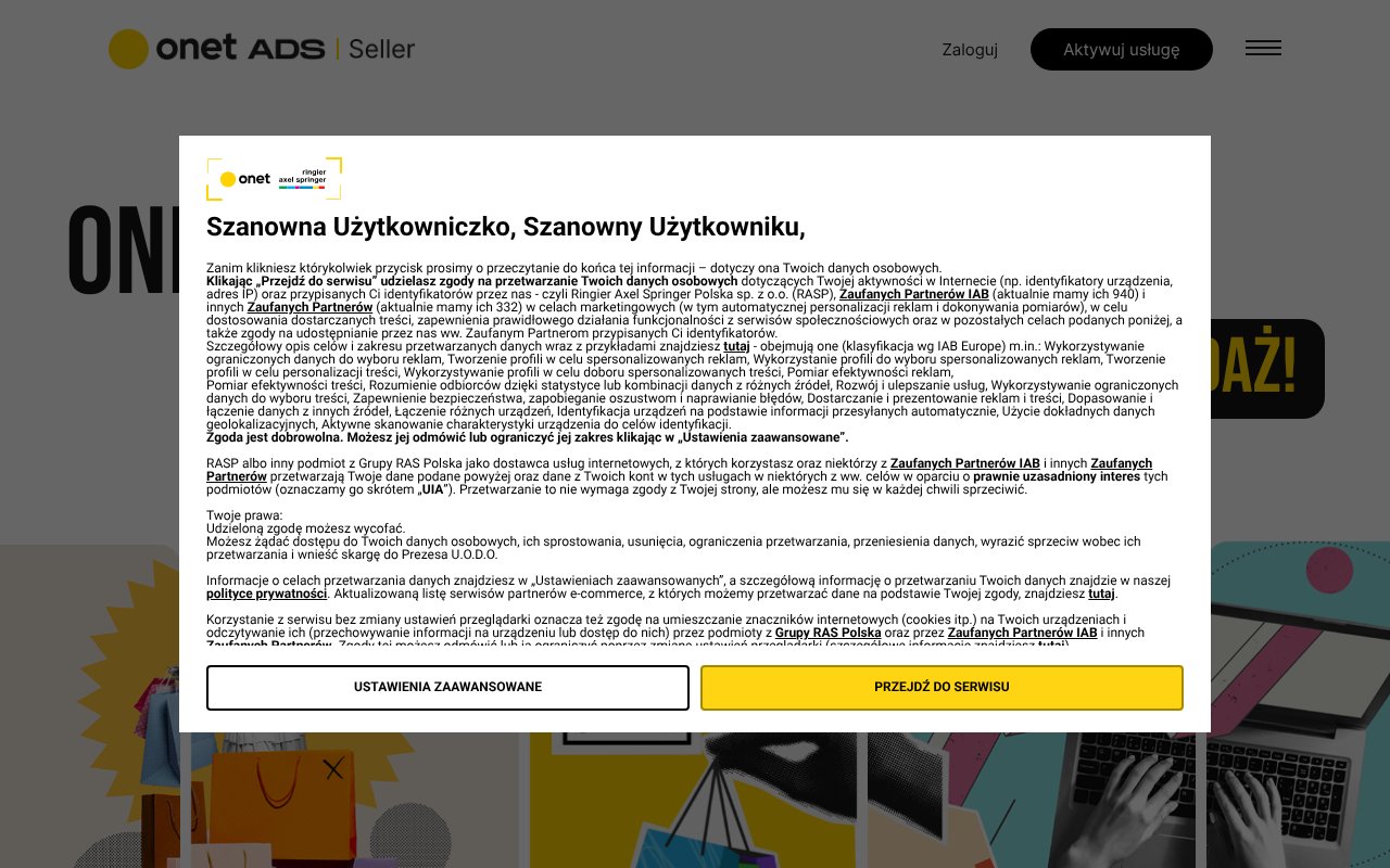 Screenshot of onetads.pl