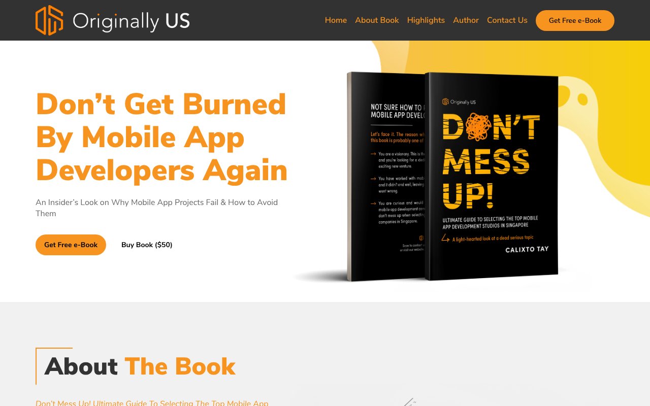 Screenshot of originally.us