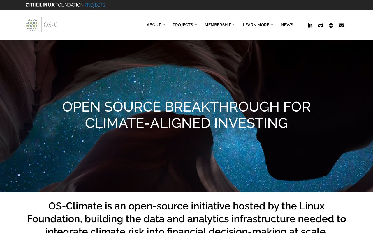 Screenshot of os-climate.org