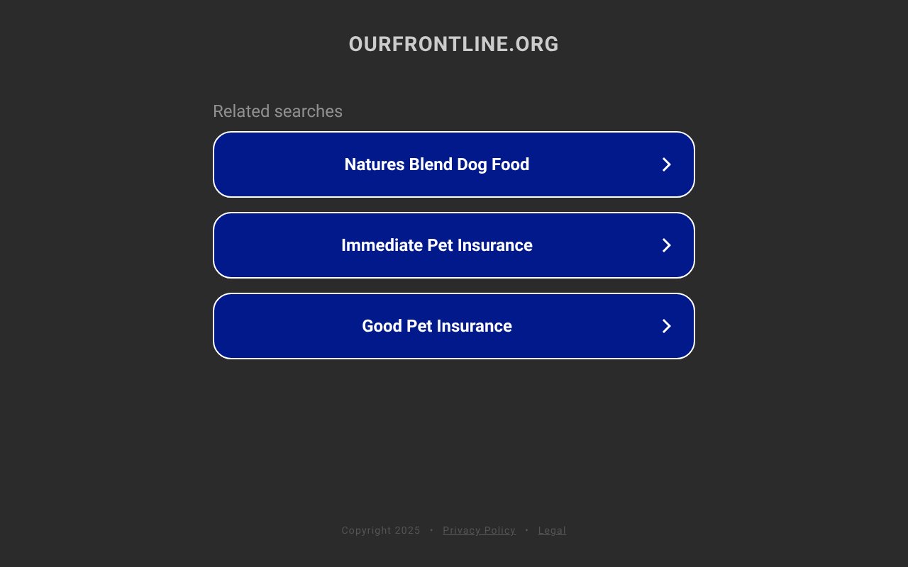 Screenshot of ourfrontline.org