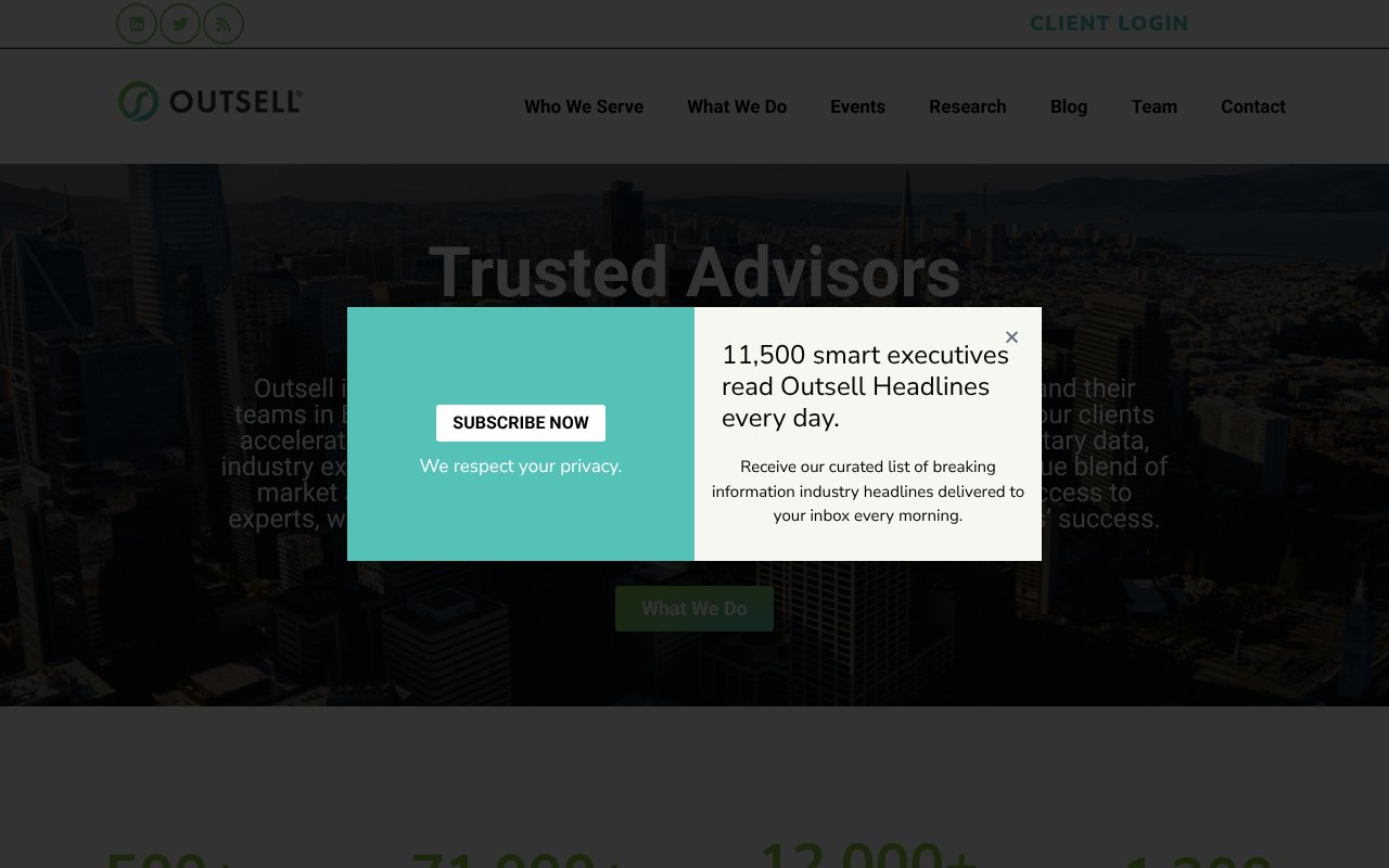 Screenshot of outsellinc.com