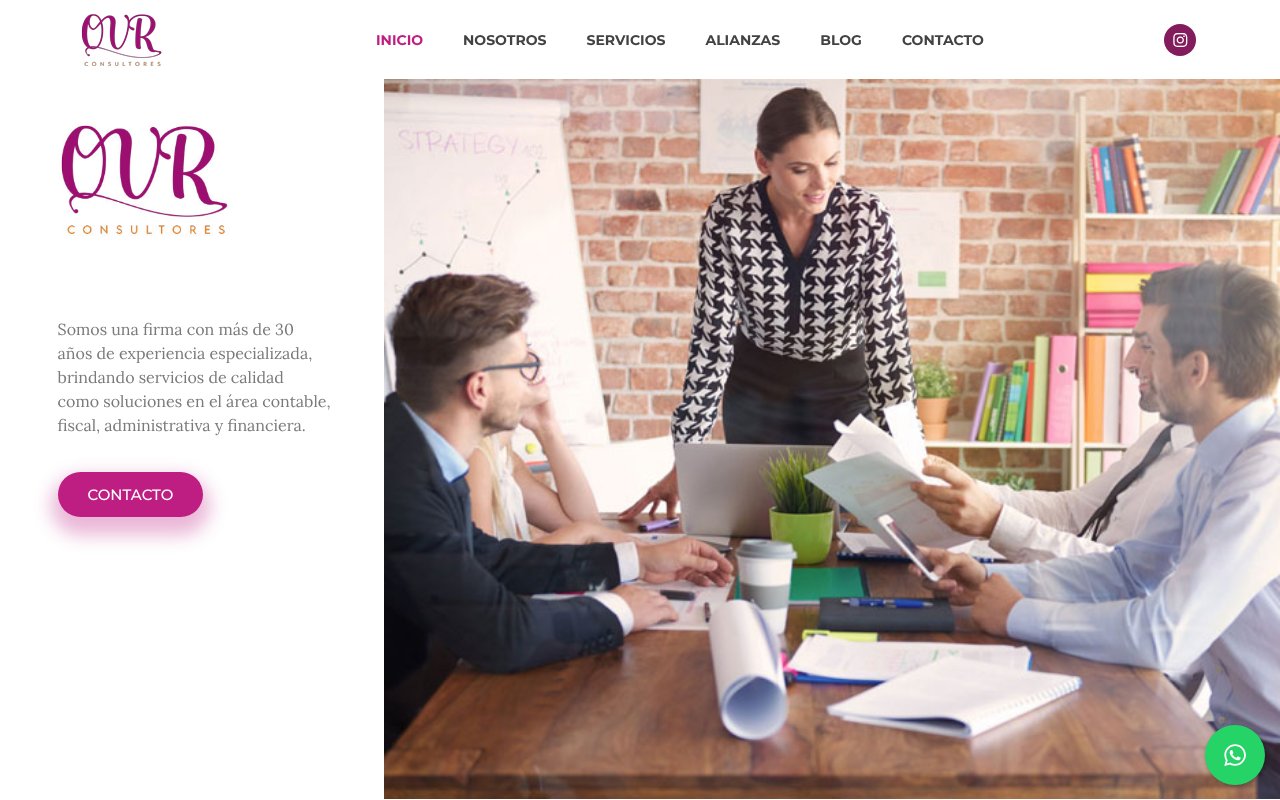 Screenshot of ovrconsultores.com