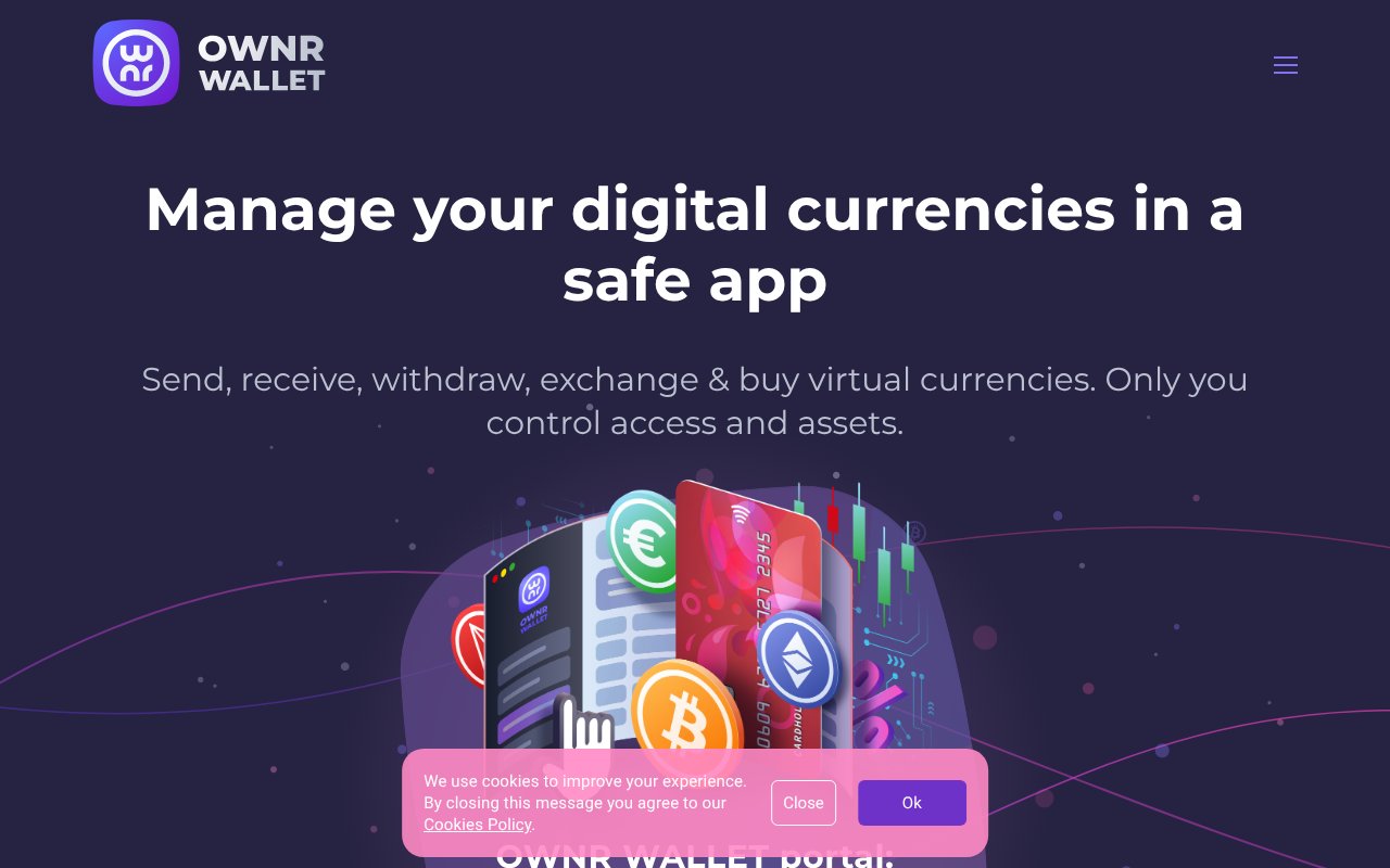 Screenshot of ownrwallet.com