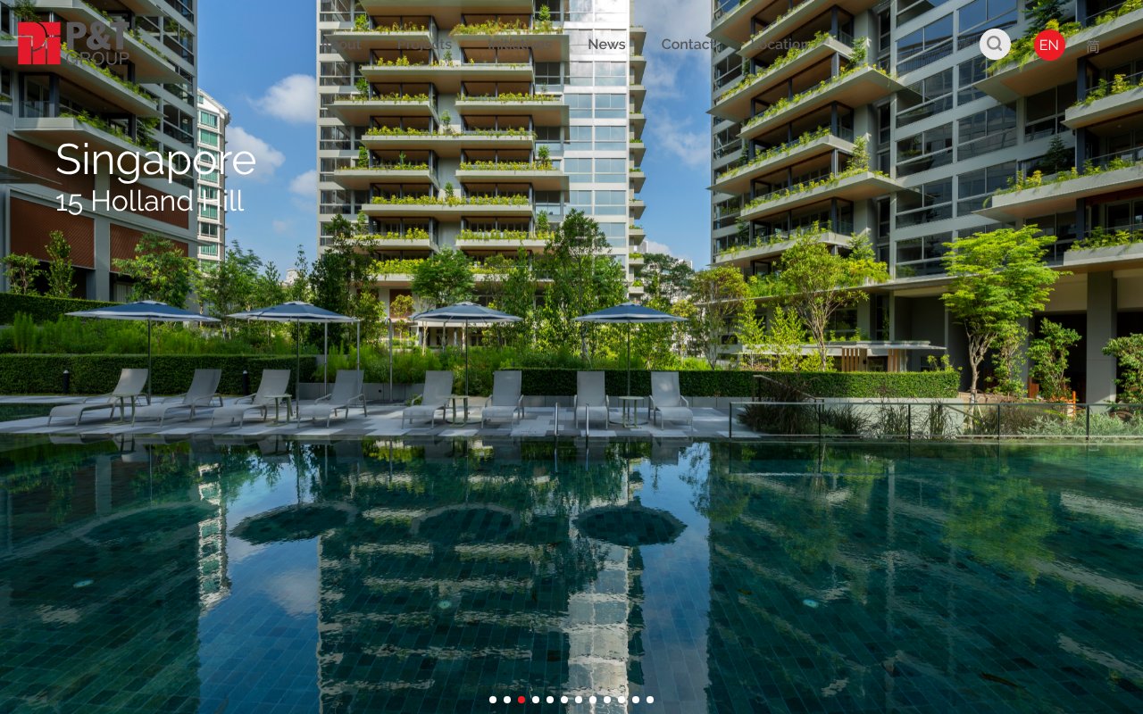 Screenshot of p-t-group.com