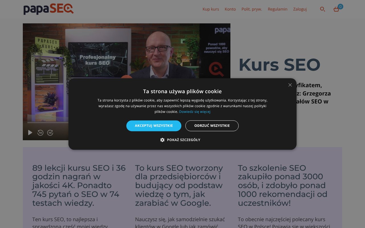 Screenshot of papaseo.com