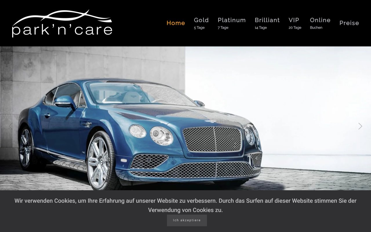 Screenshot of park-n-care.ch