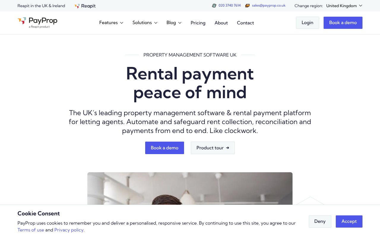 Screenshot of payprop.com