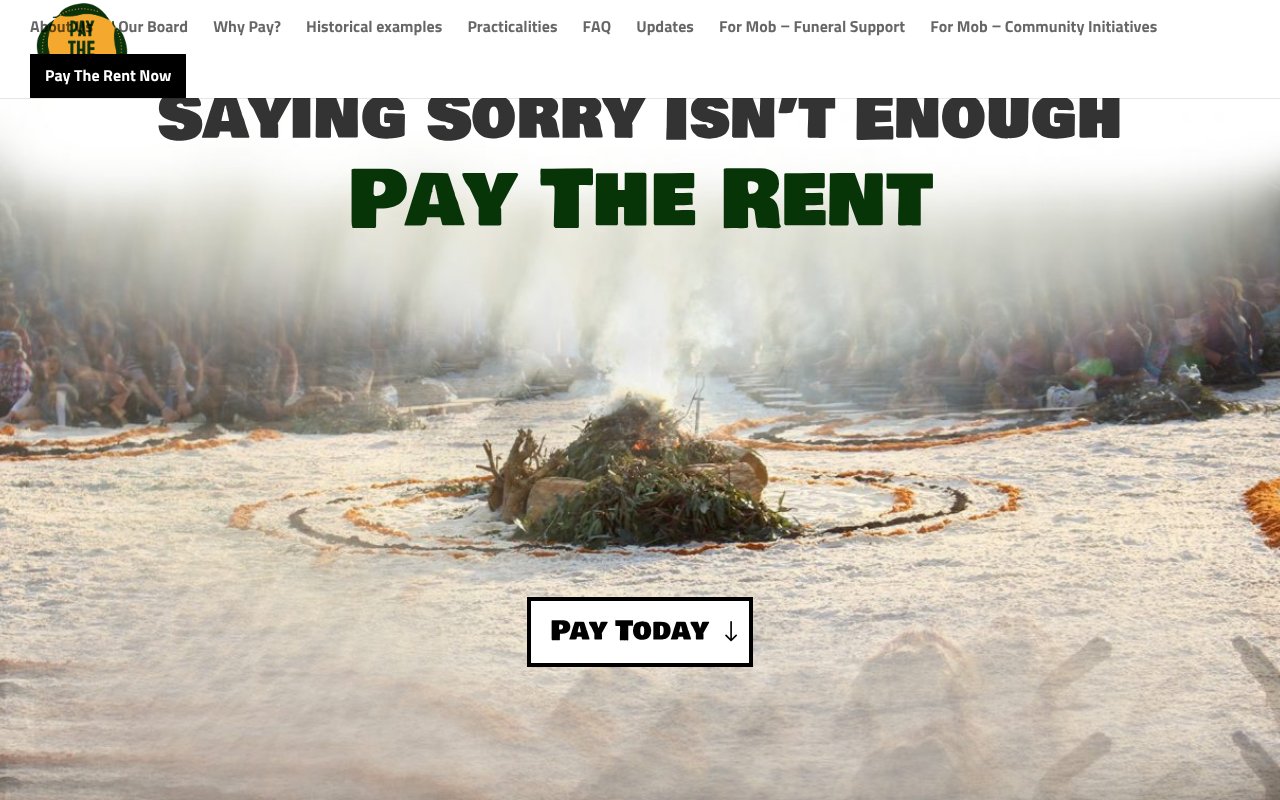 Screenshot of paytherent.net.au