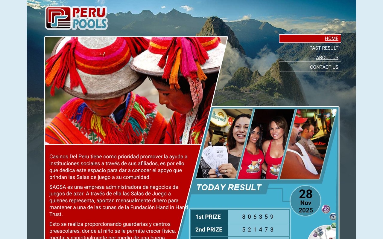 Screenshot of perupools.com
