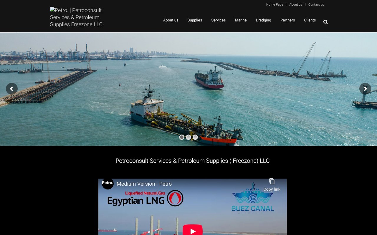 Screenshot of petro.com.eg