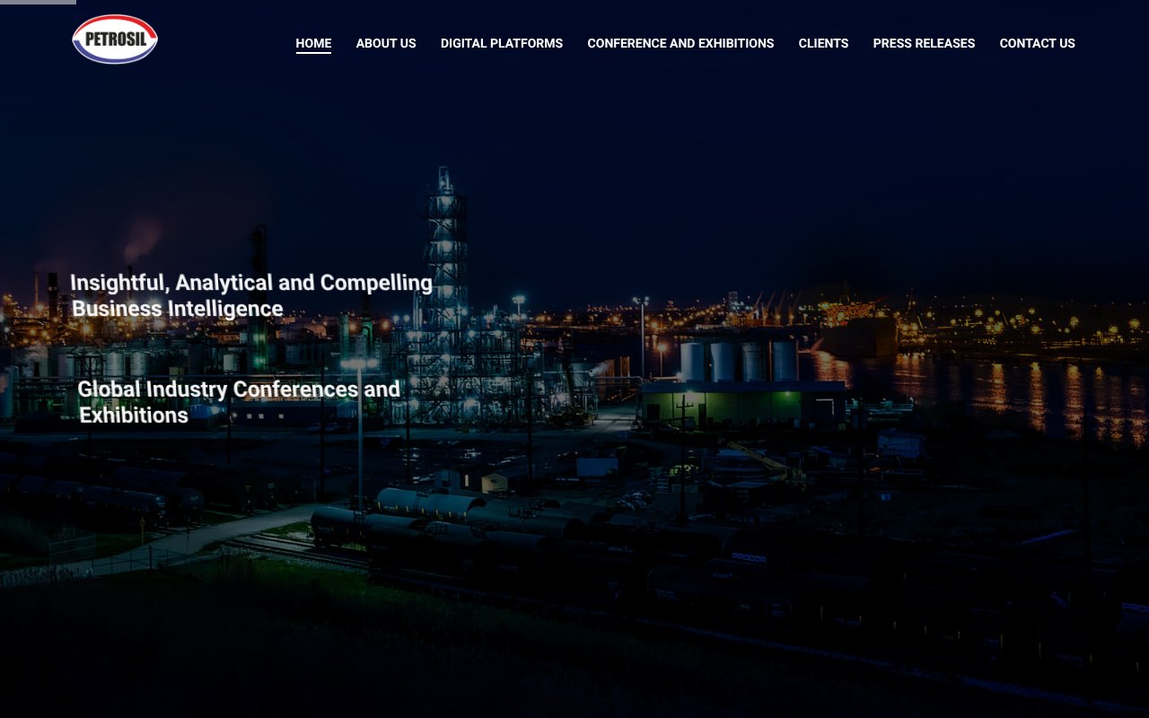 Screenshot of petrosil.com