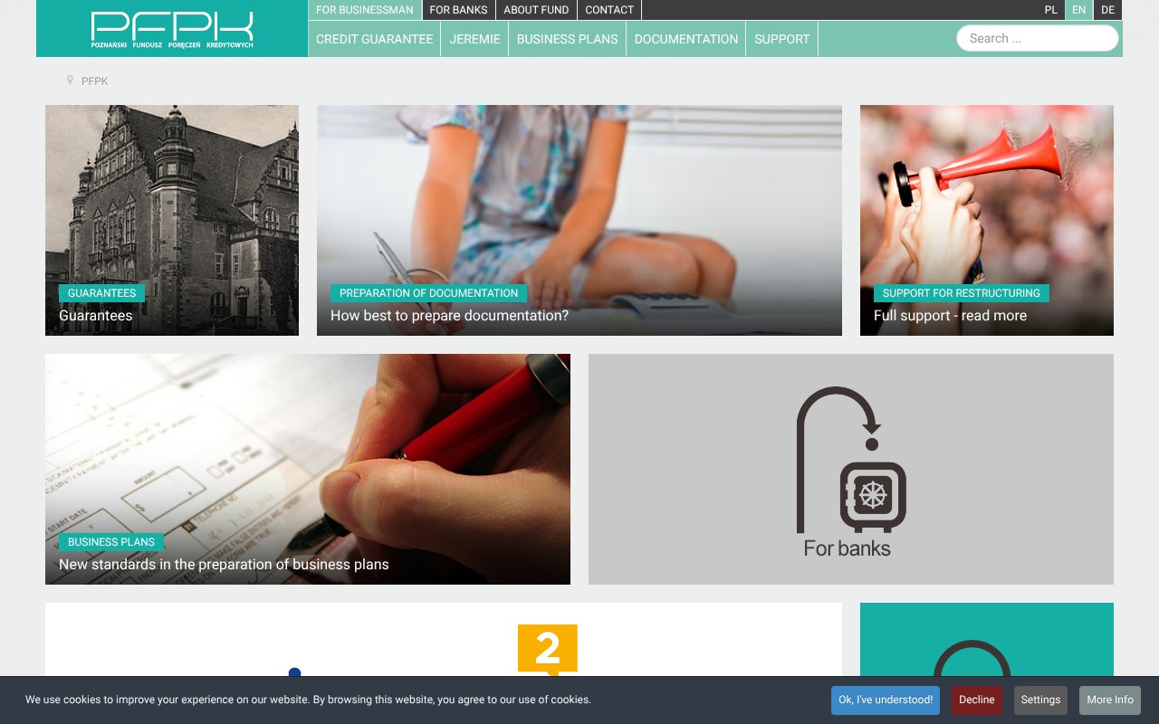 Screenshot of pfpk.pl