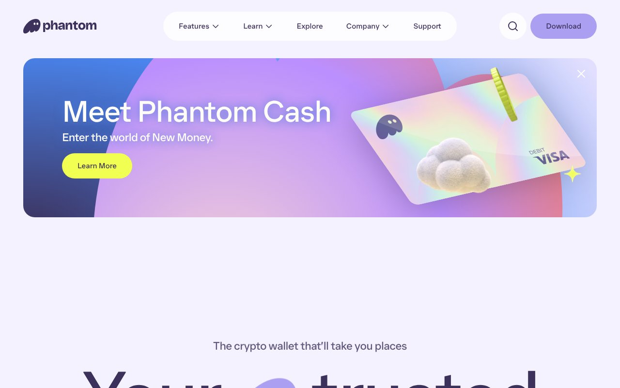 Screenshot of phantom.app