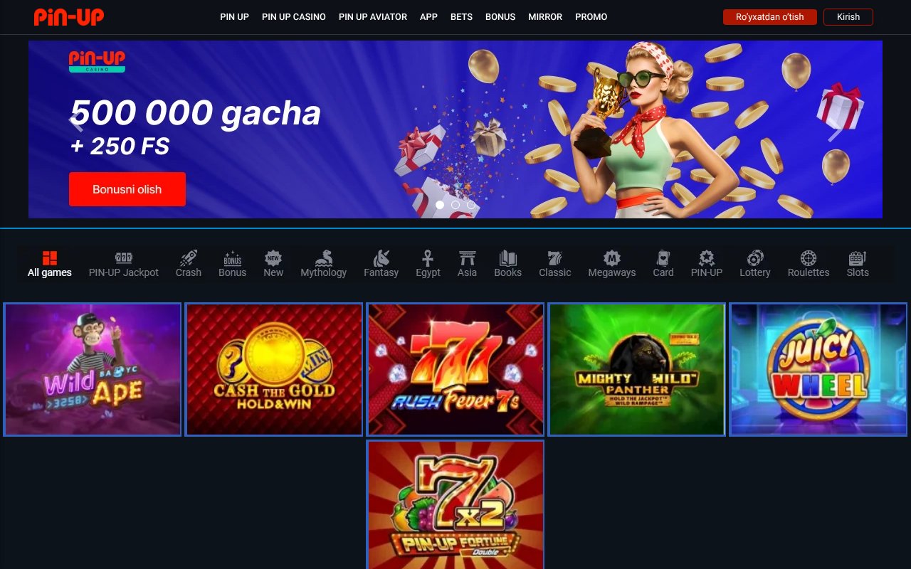 Screenshot of pinup-ozbekistan.com