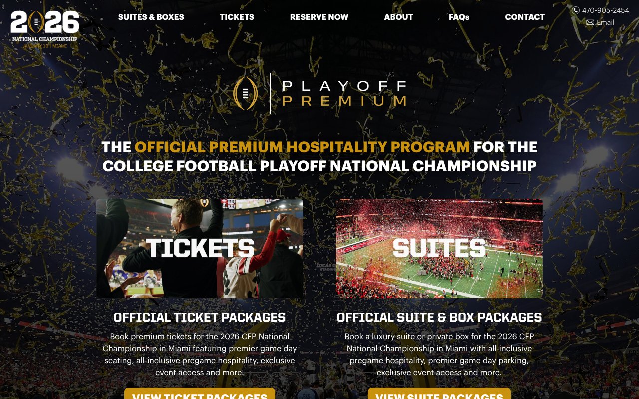 Screenshot of playoffpremium.com