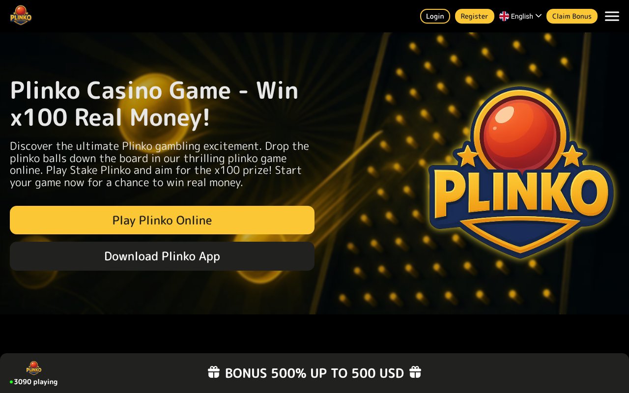 Screenshot of plinko-game-online.biz